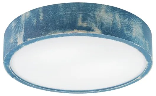 Brilagi - PINO mennyezeti lámpa 2xE27/15W/230V, fenyő/kék, átmérő 37,5 cm