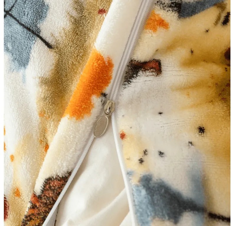 Mikroplüss ágyneműhuzat AUTUMN VILLAGE színes Ágyneműhuzat mérete: 2 db 70 x 90 cm | 200 x 220 cm