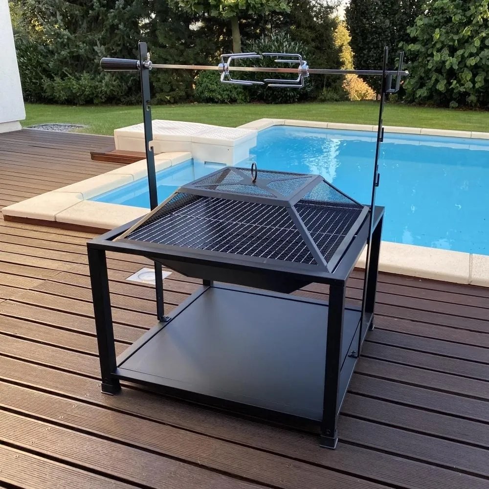 Avenberg ARIZONA Multifunkciós tűzrakóhely + grill elektromos tűvel