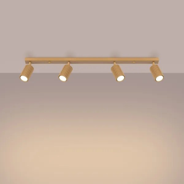 Sollux SL.1565 - Spotlámpa KARBON 4xGU10/10W/230V arany