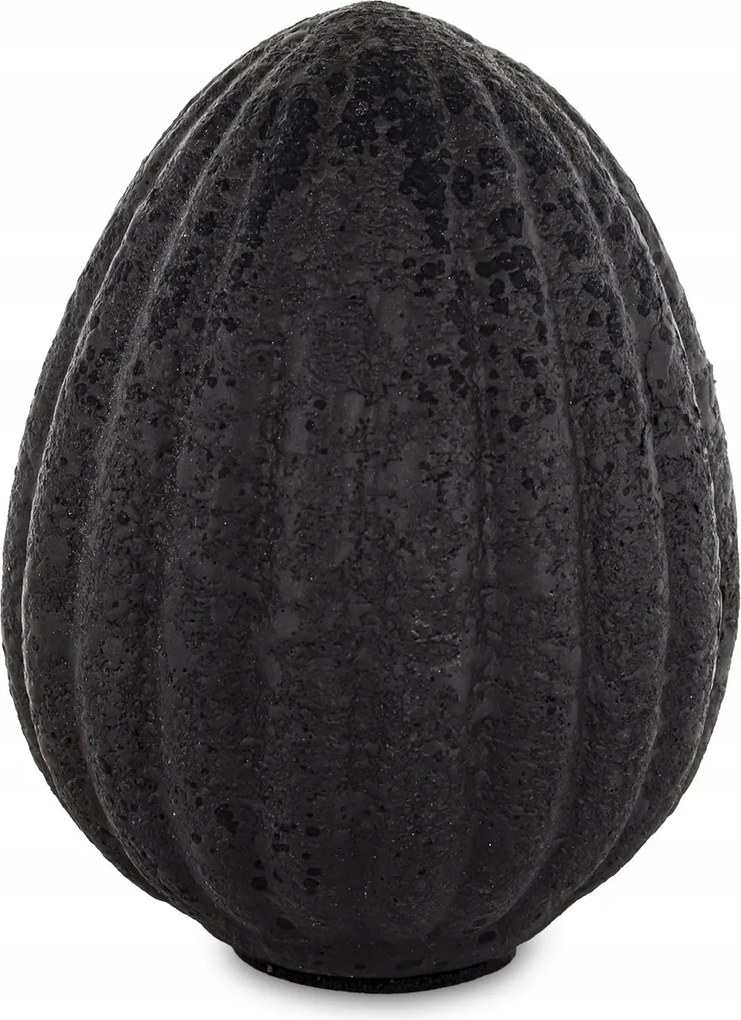 Dekoratív Kerámia Tojás – Fekete – Kiváló Minőség, Elegáns Dekoráció