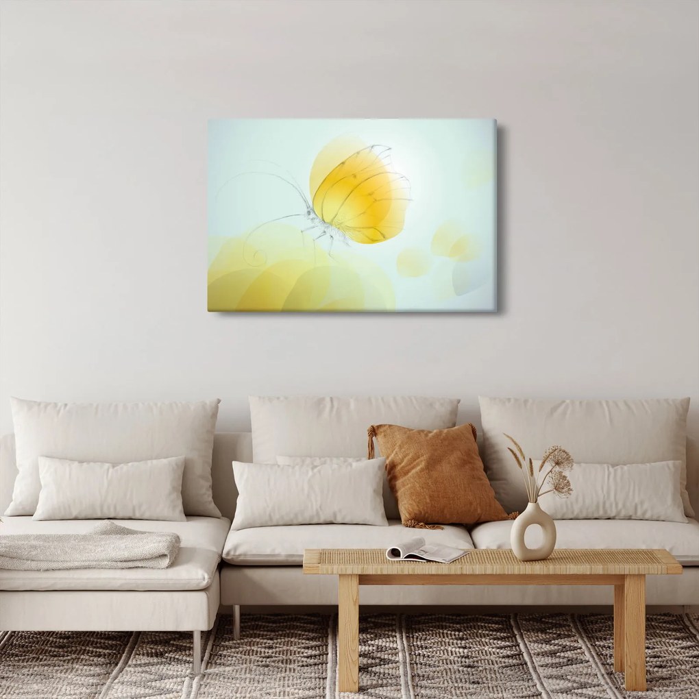 Kép - Sárga pillangó (90x60 cm)