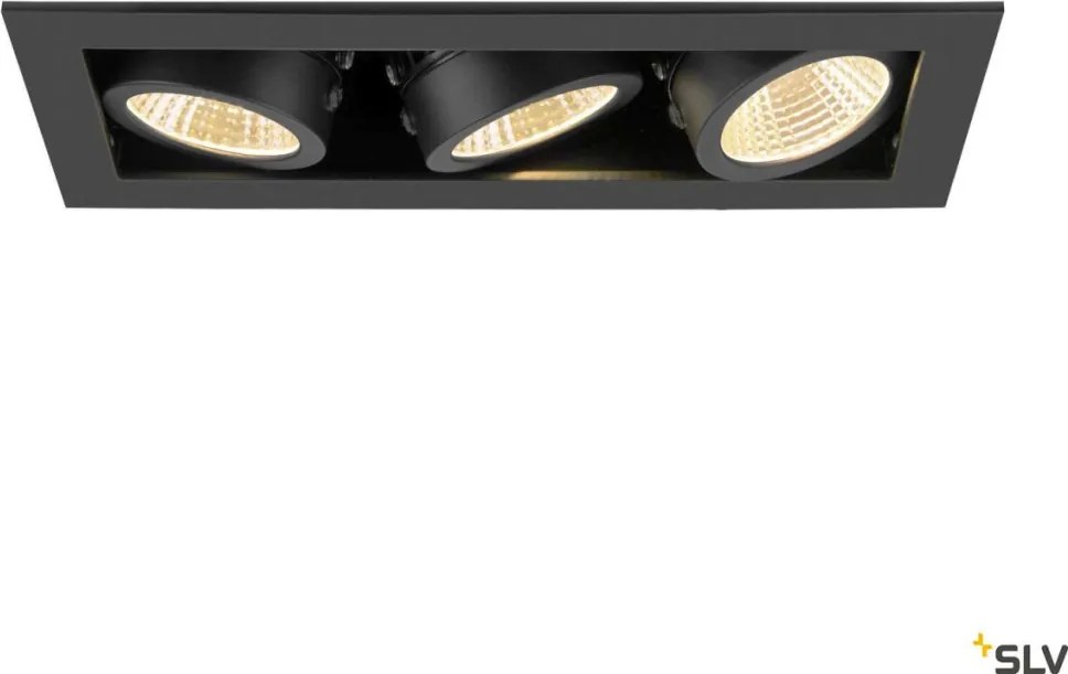 SLV KADUX 1007567 Beépíthető spotlámpa 3x20W/LED 3000K 2350lm IP20