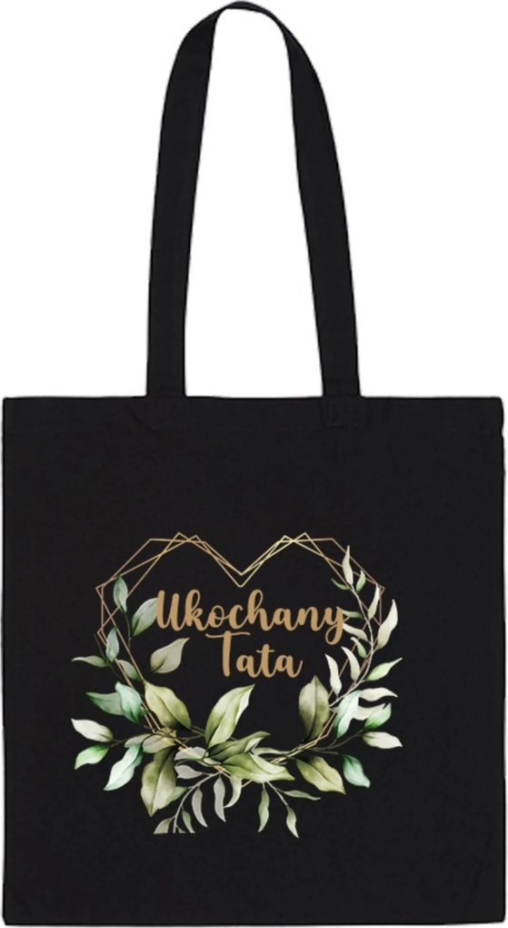 Öko Táska Pamut fekete Szeretett Apa Apák napi ajándék TT_611_cz