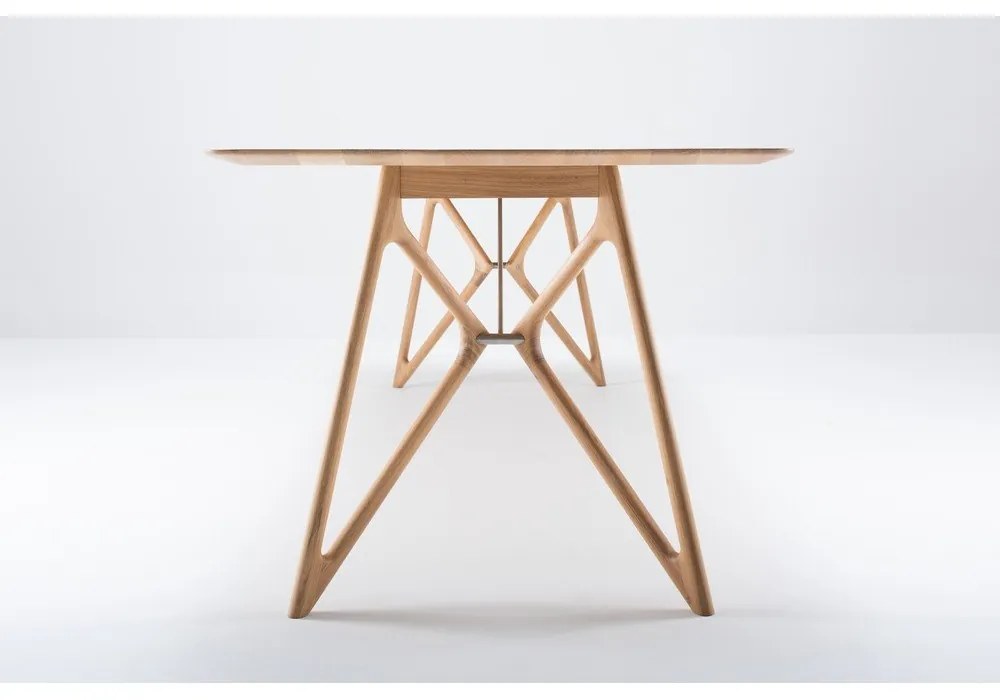 Étkezőasztal tölgyfa asztallappal 240x90 cm Tink - Gazzda