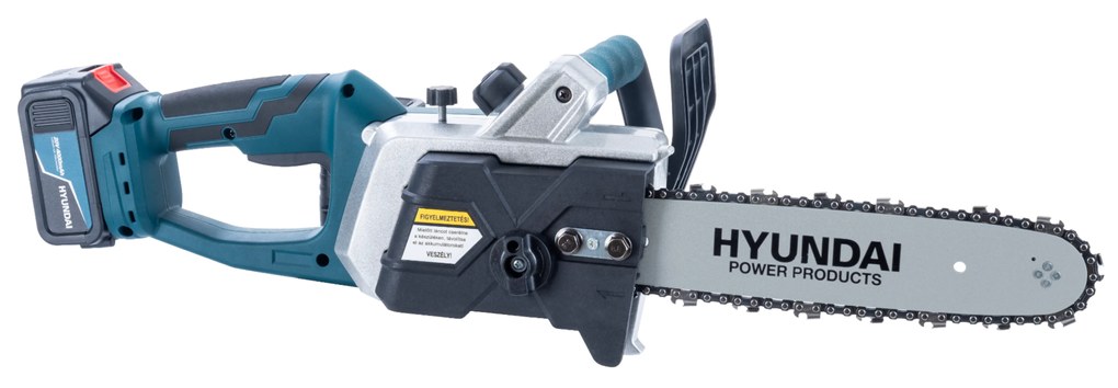 HYUNDAI AKKUMULÁTOROS LÁNCFŰRÉSZ HYD-7300-40V 30 CM 2X4A AKKUVAL ÉS TÖLTŐVEL