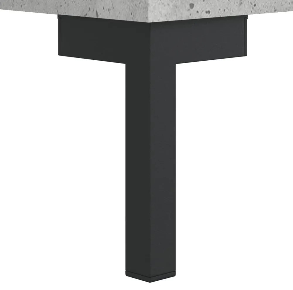 betonszürke szerelt fa cipőszekrény 60x35x105 cm