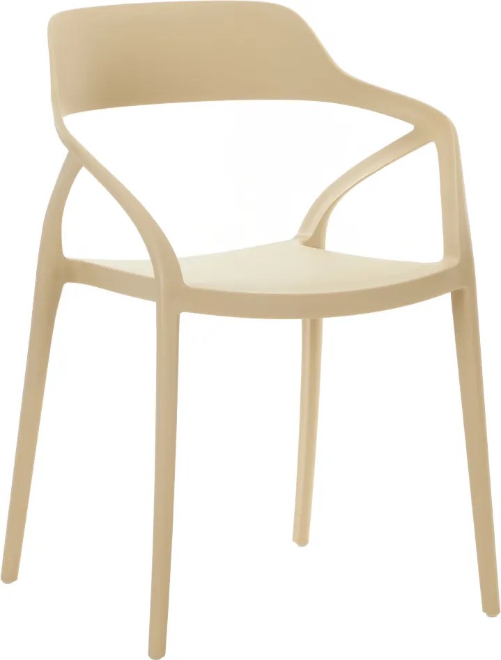 Rakásolható szék, szürkésbarna Taupe, ALFIO