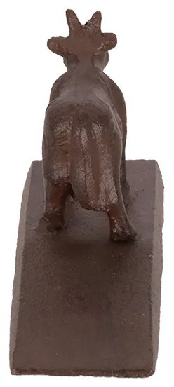 Öntöttvas ajtókitámasztó ék, bocis, 13 x 6 cm