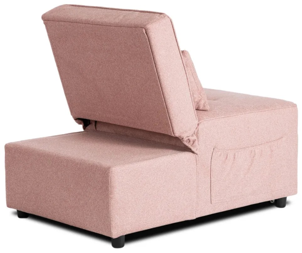 Ágyazható Fotel Rózsaszín Színben. IBERIS 67 cm