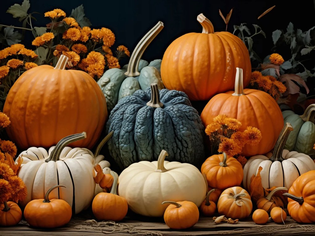 Poszter 80x60cm Őszi termések