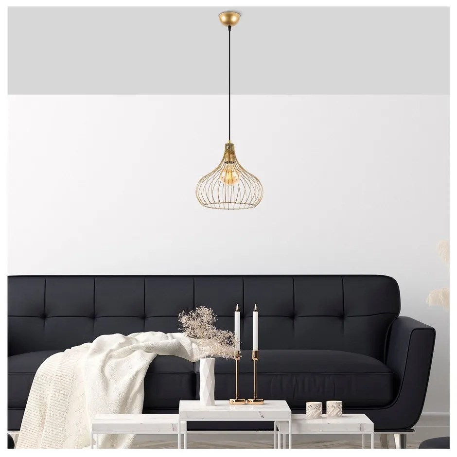 Függőlámpa fém búrával ø 22 cm Teldemia – Opviq lights