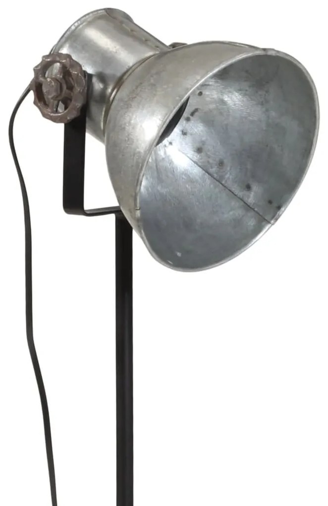 vintage ezüst állólámpa 25 W 35x35x65/95 cm E27