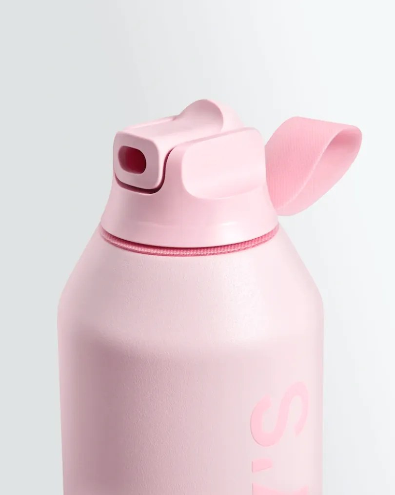 Chilly's Bottles termosz üveg - lágy rózsaszín 500 ml, Series 2 Flip edition