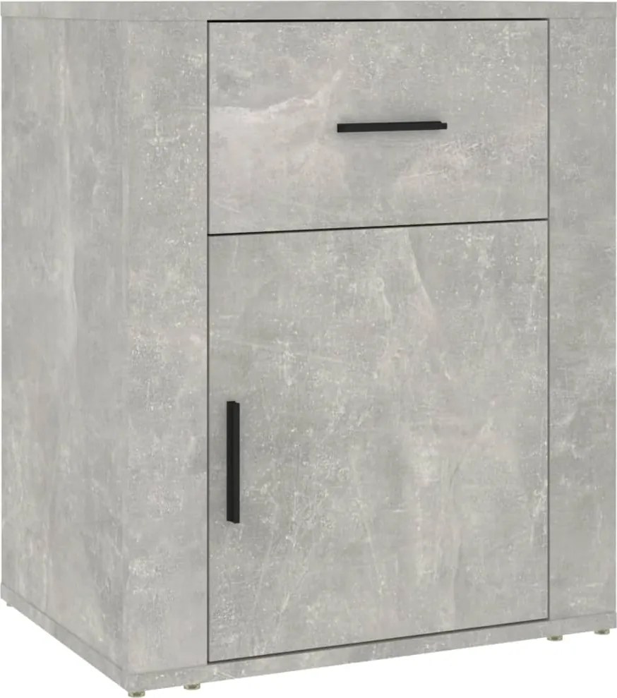 vidaXL betonszürke szerelt fa éjjeliszekrény 50 x 36 x 60 cm