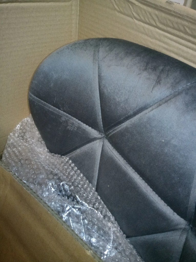 AKCIÓ Szürke irodai szék AVOLA VELVET II. osztály