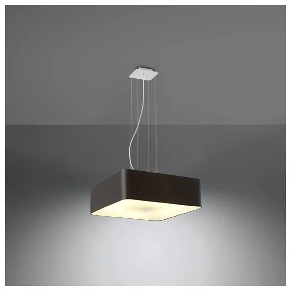 Sollux SL.0774 - Csillár zsinóron LOKKO 5xE27/60W/230V 45 cm fekete