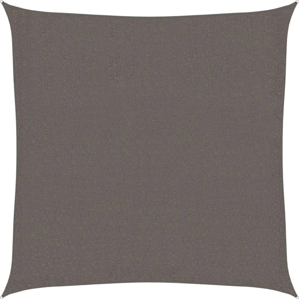 vidaXL 3,6x3,6 m antracit HDPE tér napernyő