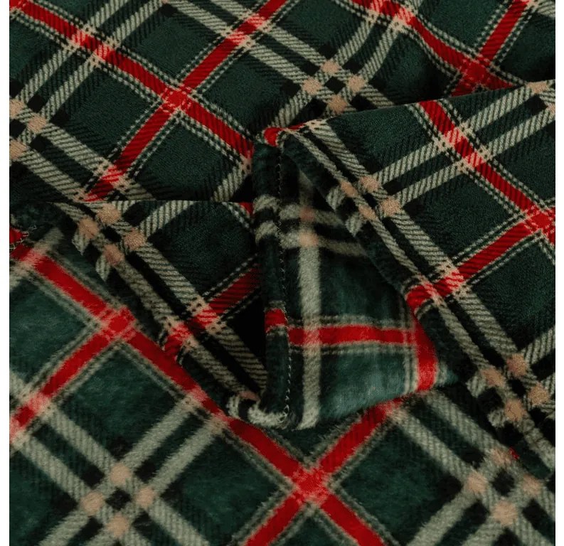 Mikroplüss takaró GLENMOORE, zöld Méret: 160 x 200 cm