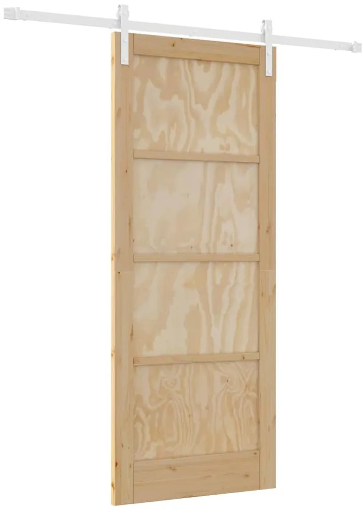 Csúszó Ajtó Természetes és fehér 83 x 202 cm