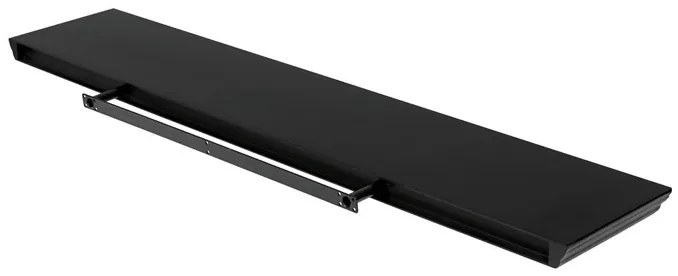 Lebegő polc fekete 120 cm MDF P-026
