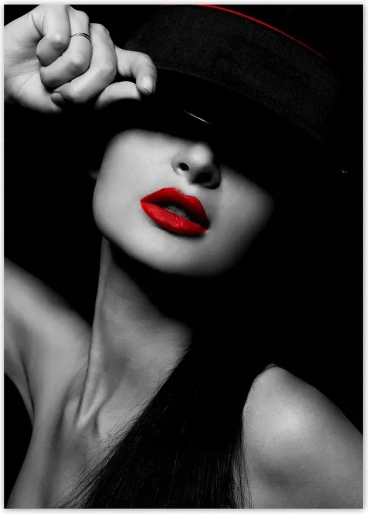 Poszterek 50x70 Vörös ajkak Rúzs