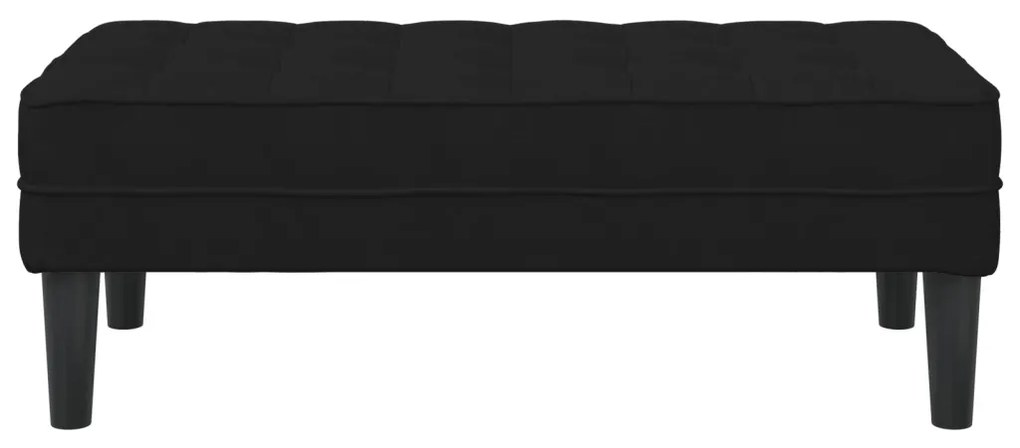 Pad Fekete 113x57x39 cm Velúr