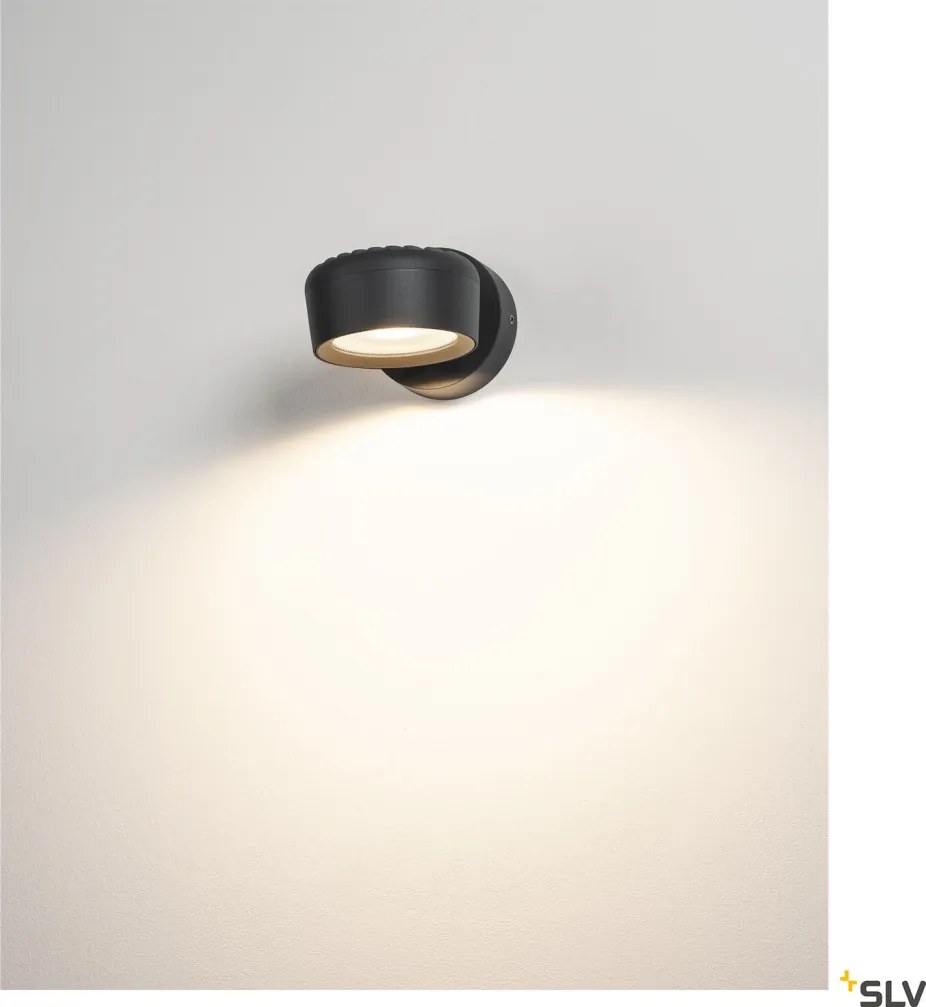 SLV 1002903 ESKINA Modern Kültéri Fali Lámpa Antracit LED IP65