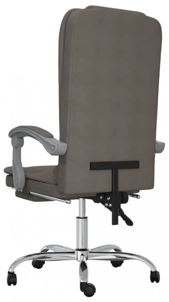 vidaXL tópszínű szövet dönthető irodai masszázsfotel