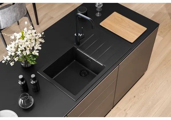 ALVEUS 1148160 - Mosogató CADIT 86x50 cm gránit/fekete