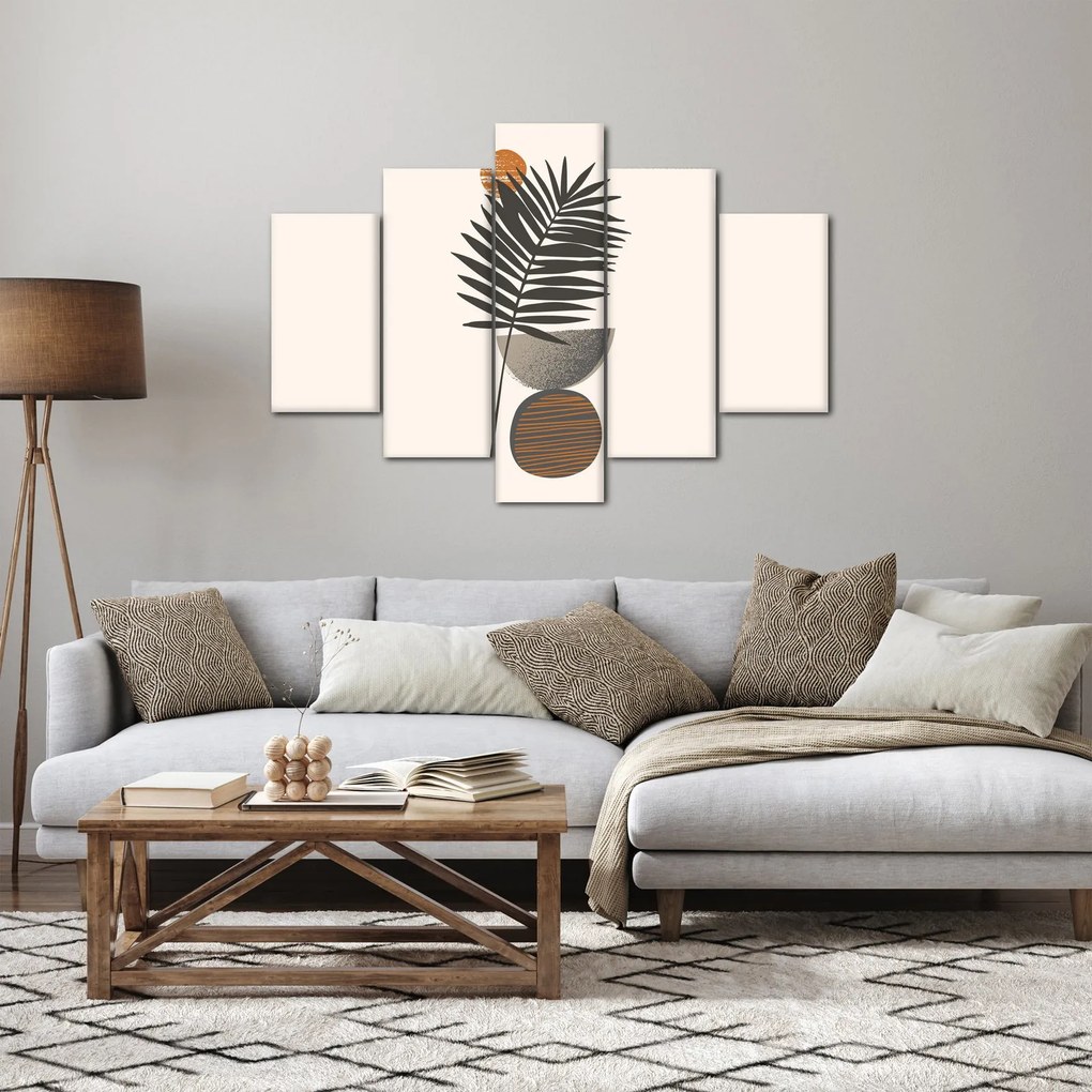 Kép - Absztrakció pálmalevéllel (150x105 cm)