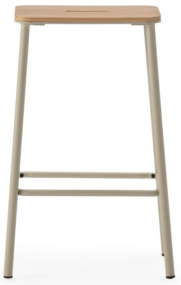 Krémszínű bárszék szett 2 db-os (ülésmagasság 65 cm) Abba – Marckeric