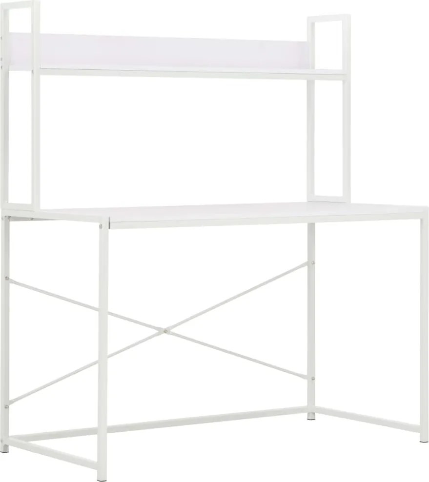 vidaXL fehér számítógépasztal 120 x 60 x 138 cm