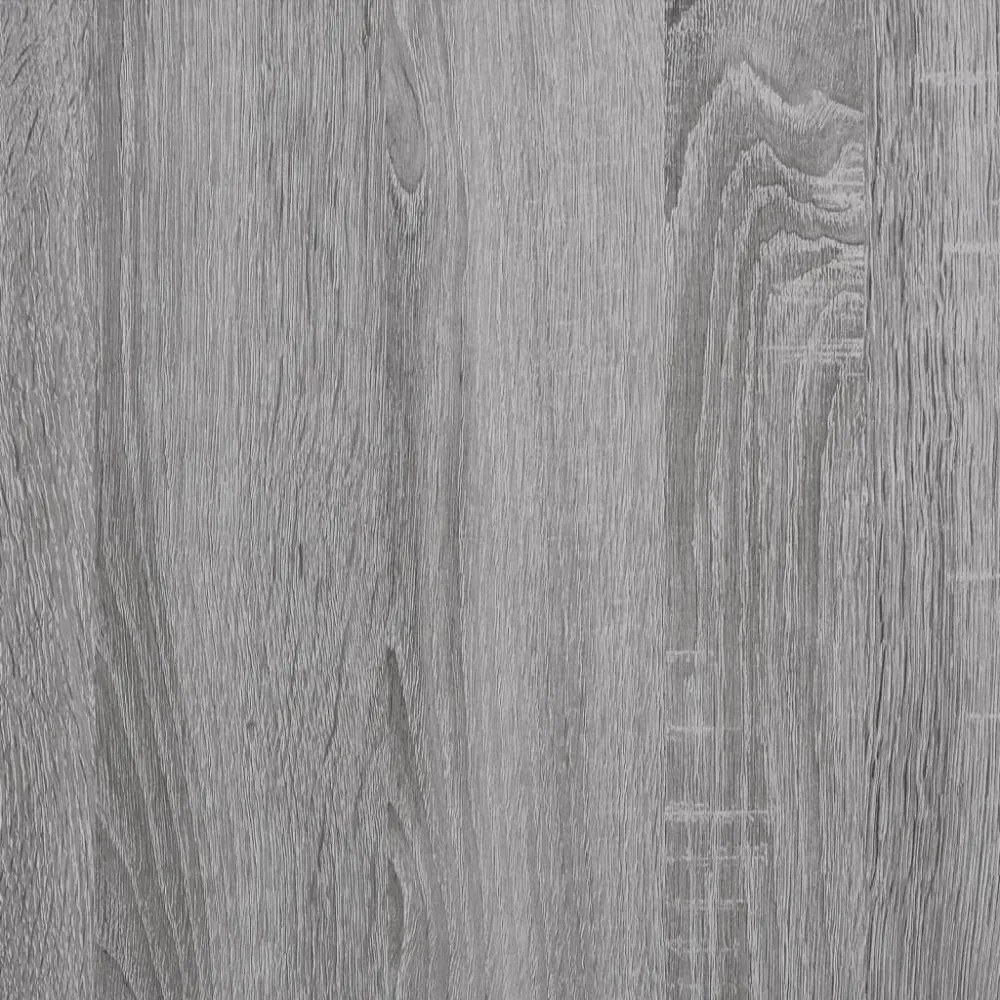 szürke sonoma színű szerelt fa íróasztal polcokkal 102x45x148cm