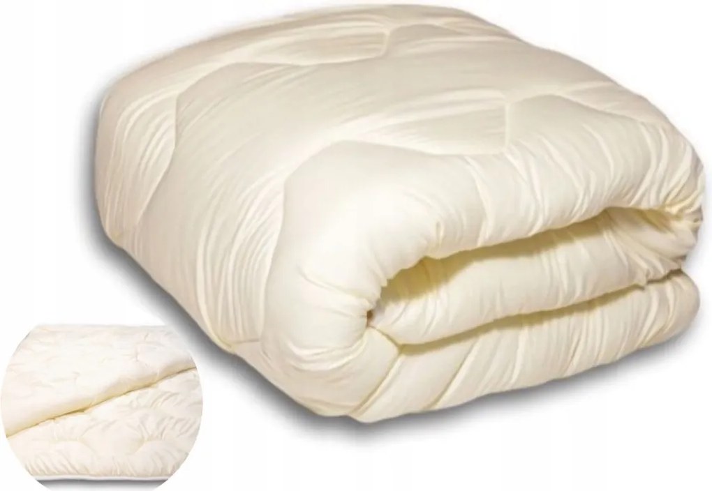 Évszakos Paplan 200X220CM Ecru Színű Meleg Puha Antiallergén Premium