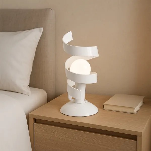 ONLI - Asztali lámpa ZOE 1xE14/6W/230V 22 cm fehér