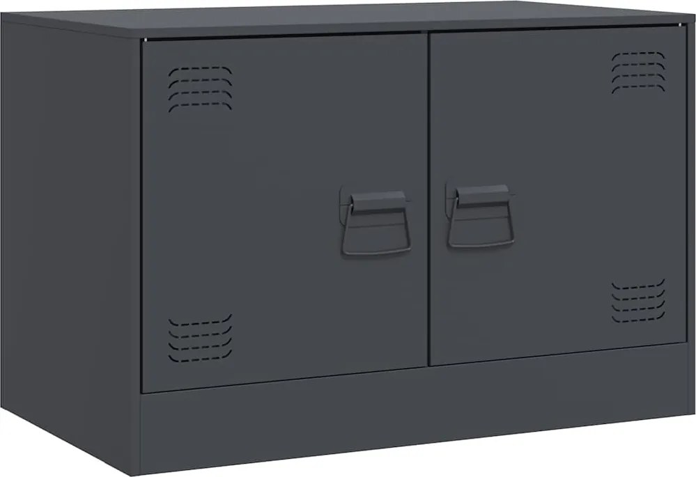 vidaXL antracitszürke acél TV-szekrény 67 x 39 x 44 cm
