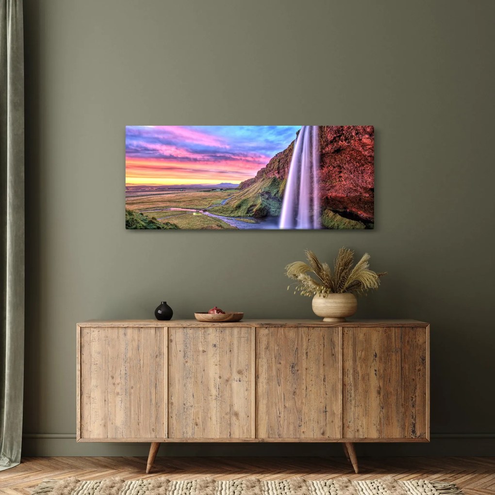 Kép - Seljalandsfoss vízesés (120x50 cm)