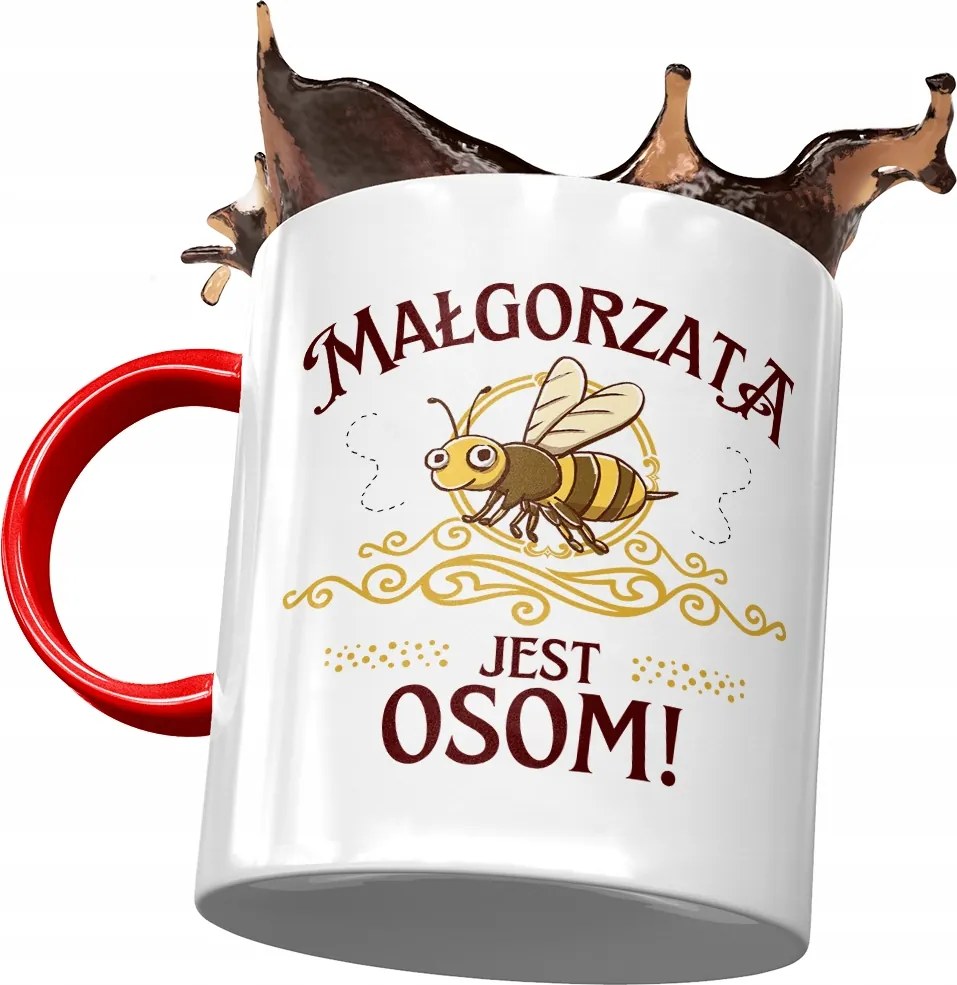 Piros Bögre Margit Barátnőknek Ajándék Nyomtatott Fotóval