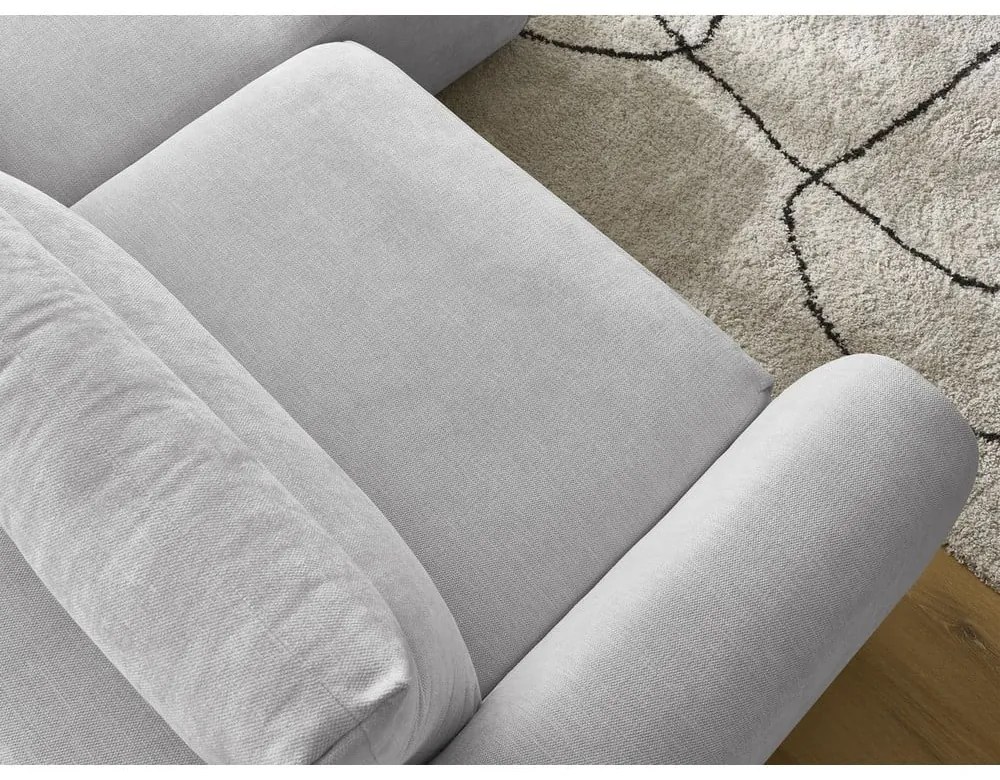Világosszürke sarokkanapé Aden – Bobochic Paris