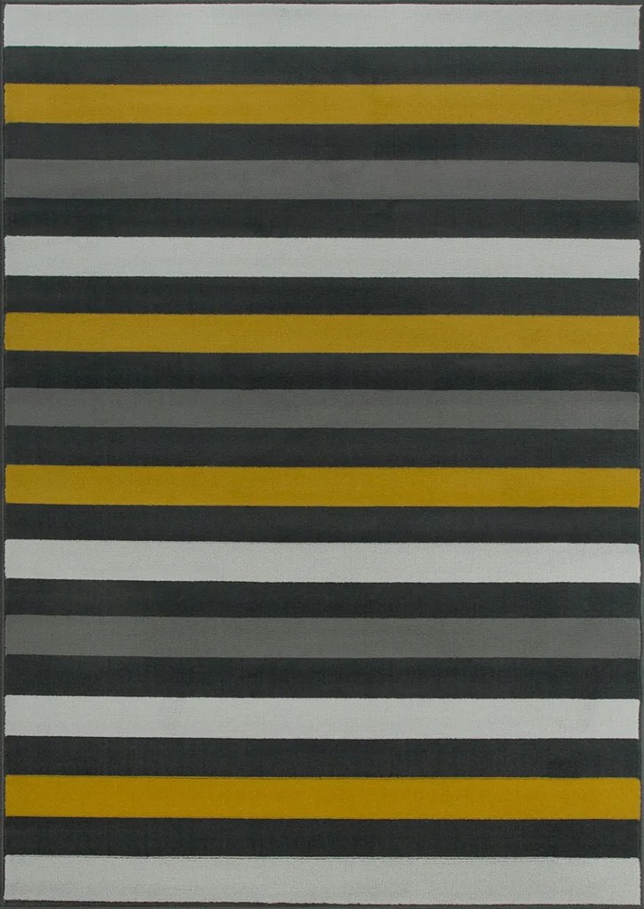 200x290 cm Grafit Szőnyeg Szürke Mézes Luna Csíkos