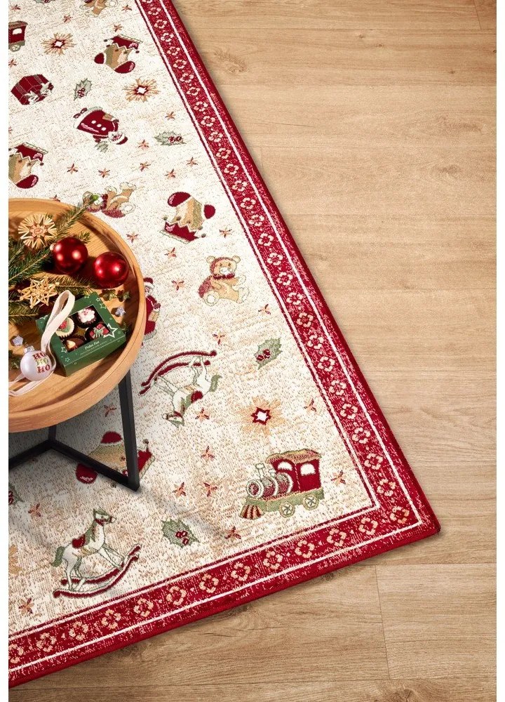 Piros pamutkeverék futószőnyeg karácsonyi mintával 80x200 cm Toy's Delight Red Christmas – Villeroy&amp;Boch