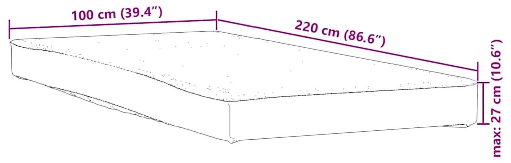 fehér matracvédő 100 x 220 cm vízálló