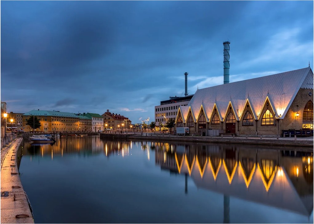 Vízcsatorna képe - Göteborg (70x50 cm)