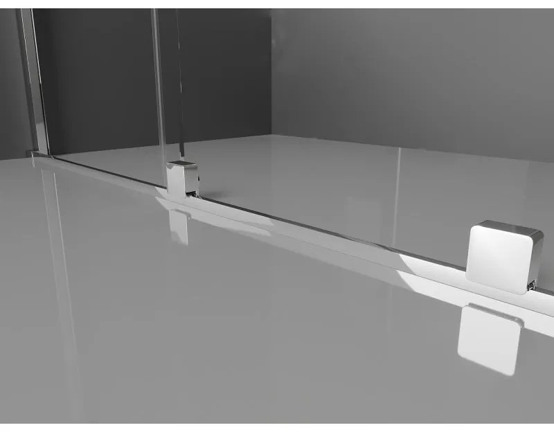 Mexen Velar, tolóajtó a nyílásba Walk-In típus 110 cm, 8 mm átlátszó üveg, króm, 871-110-000-03-01