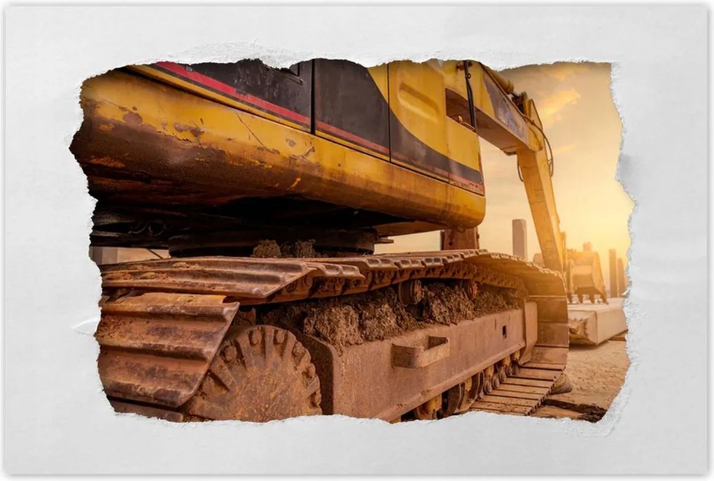 Poszterek 90x60 Lánctalpas kotrógép Építés