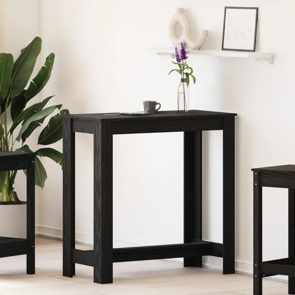 Fekete Tölgy Bárasztal 102x50x103,5 cm Mérnöki Fa