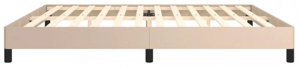 vidaXL cappuccino színű műbőr ágykeret 200x200 cm