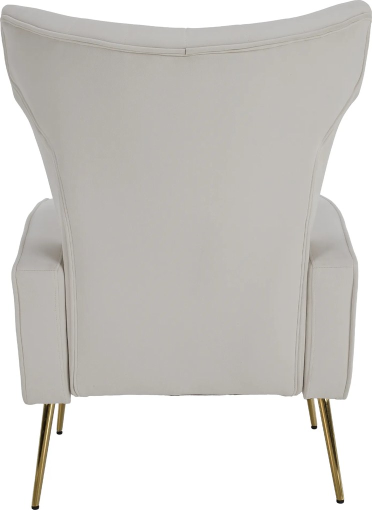 Relaxfotel, bézs Velvet szövet, BARET