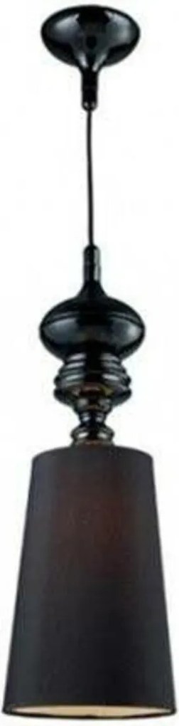 AZzardo Baroco függeszték 1 fekete AZ0064 E27 1x15W IP20 25cm